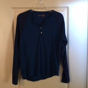 Blue long sleeve tshirt by guess